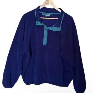 Woolrich Navy Fleece Pullover